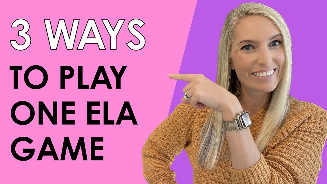 3 Ways to Play One ELA Game