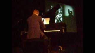 Robert Bruce, composer, pianist, performing his haunting musical score to FAUST