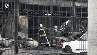 Пожар изпепели автоморга в Хасково