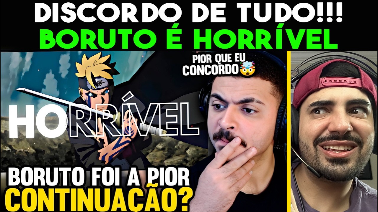 BORUTO É A PIOR CONTINUAÇÃO DA HISTÓRIA! - KAMUZ REAGE - FRED ANIMES