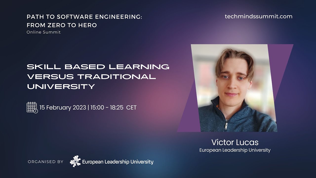 Skill base learning versus traditional university - Victor Lucas