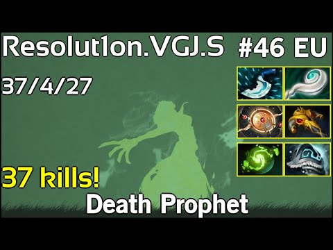 37 kills! Resolut1on [VGJ.S] Death Prophet - Dota 2  7.17
