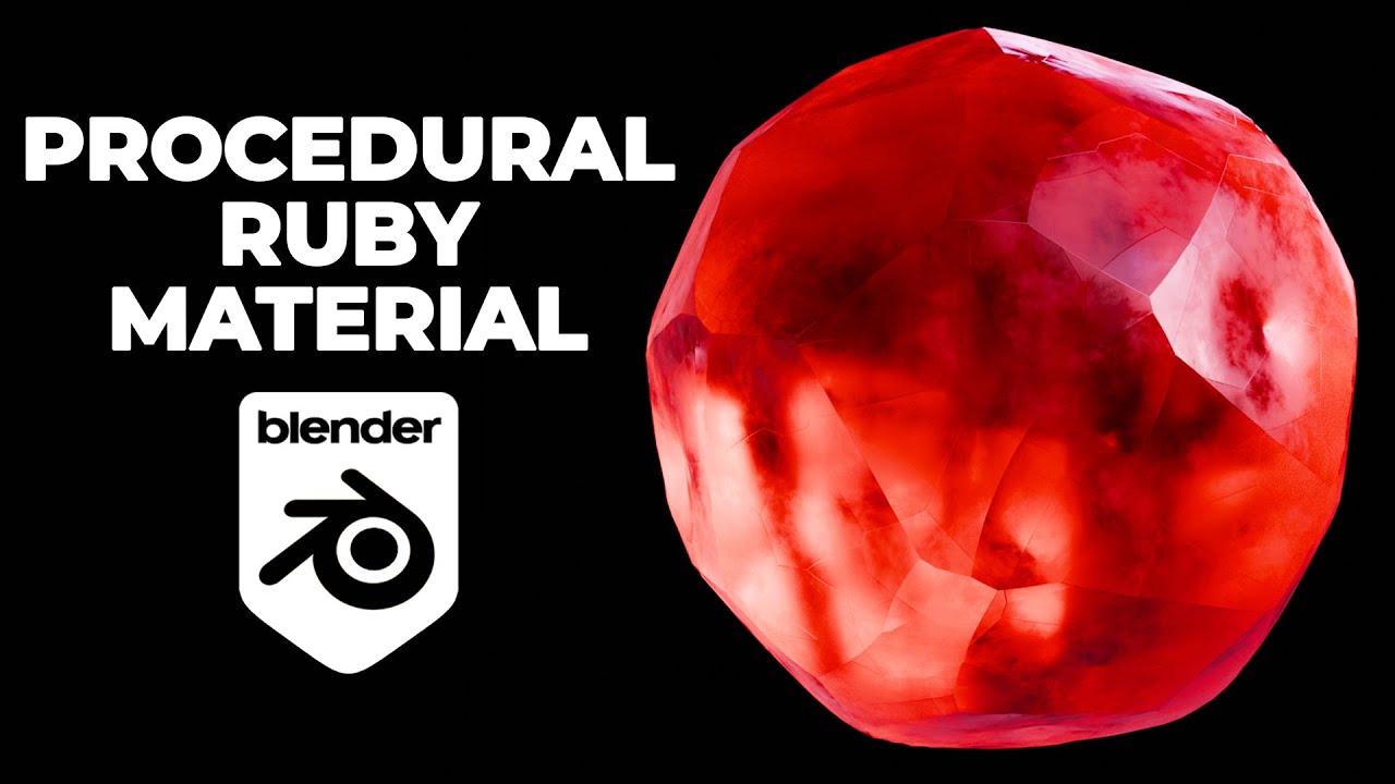 Ruby material in Blender