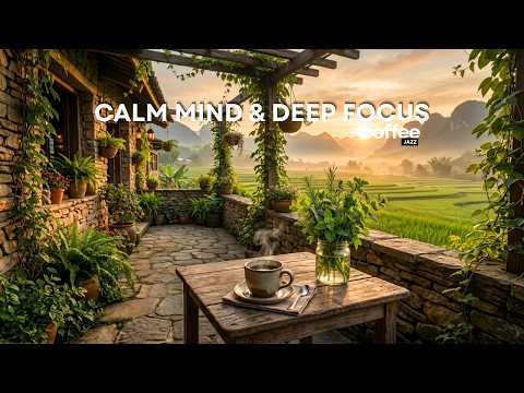 Peaceful Countryside Café ☕ Smooth Jazz Ambience for a Calm Mind & Deep Focus