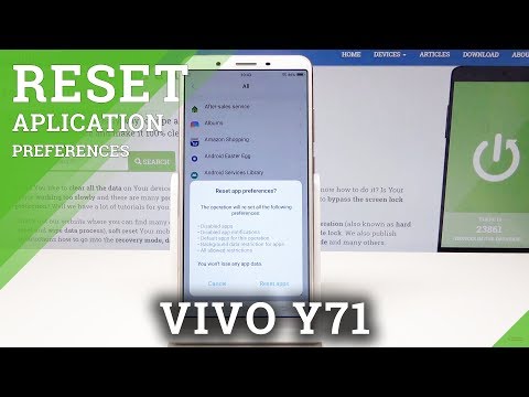 How to Reset App Preferences in VIVO Y71 - Restore Default Apps Settings