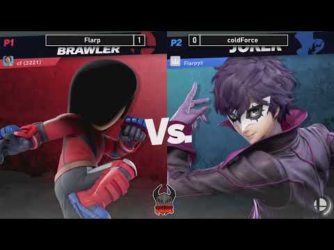 Krune's Arena #5 - Winners Quarters - Flarp (Wolf/Joker) vs coldForce (Mii Brawler)