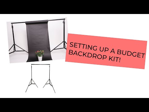 Neewer BG2300 basic budget backdrop kit set up