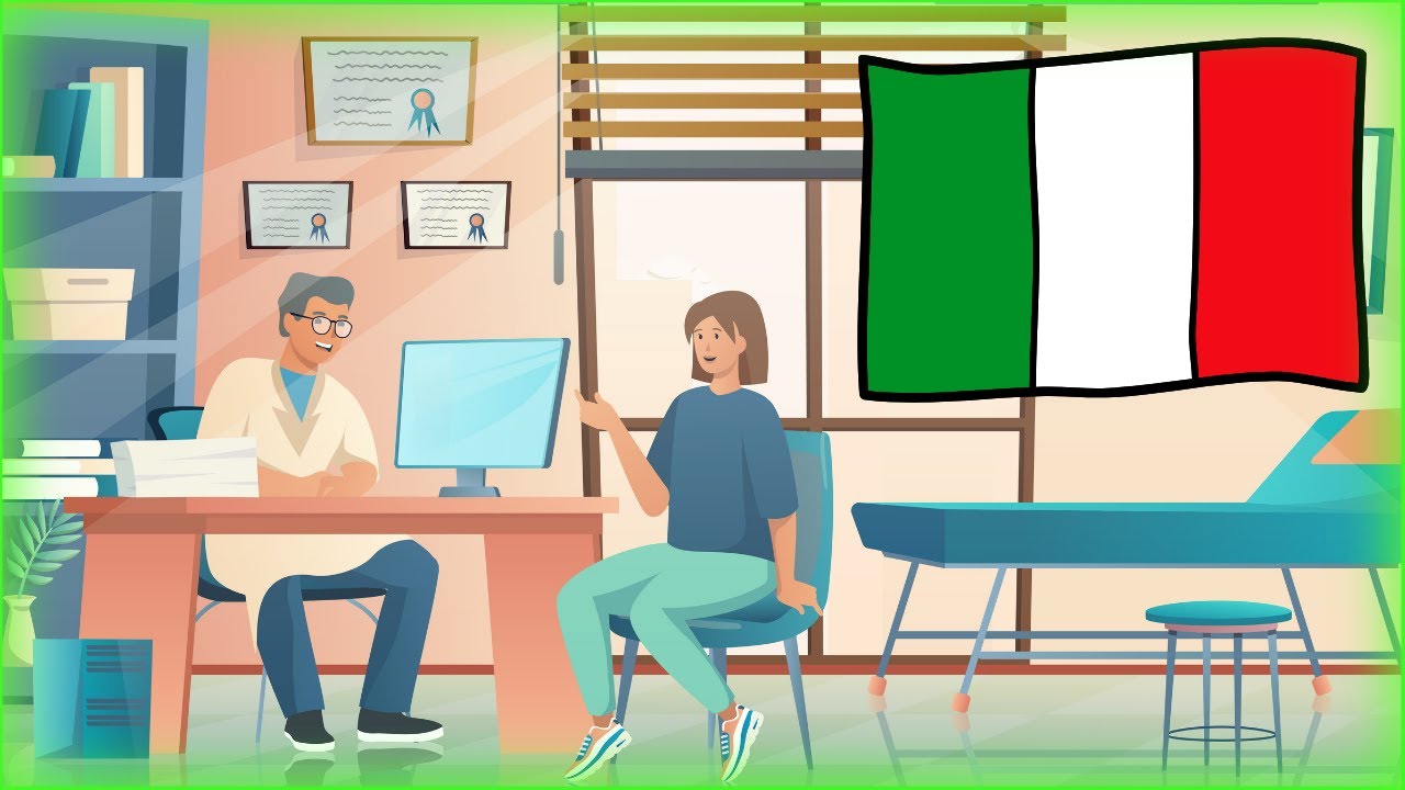 Simple conversation between doctor and patient in Italian - At the Doctor's - Italian dialogue