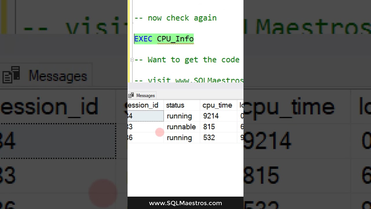 CPU Intensive Queries Currently Running