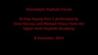 preview picture of video 'Hanminjok Hapkido Ki Hap Hyung 1 with Sean and Mike December 2014'