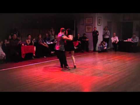  Sebastian Missé  and  Andrea Reyero  are  dancing  to  the  tango  "  Pasional  "