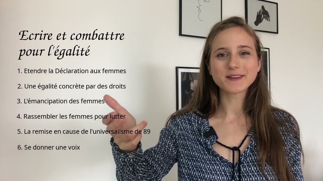 Ecrire et combattre pour l'égalité ─ La Déclaration des droits de la femme, Olympe de Gouges