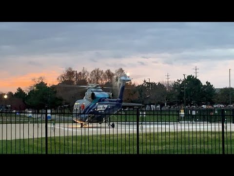 Grand Rapids MI Aero Med Helicopter landing