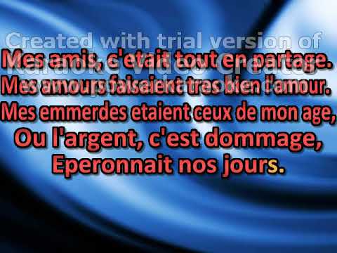 Mes emmerdes karaoke studio version (2011)