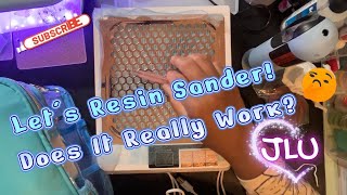 Resin project - Will the Let's Resin Sander Do the Job? NOT Sponsored!👩🏽🎨🤗