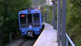 preview picture of video 'EuskoTren 3507 saliendo de Errotaberri hacia Ermua'