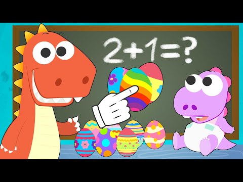 Aprende con Eddie 🥚🔢 A sumar y restar con huevos de Pascua