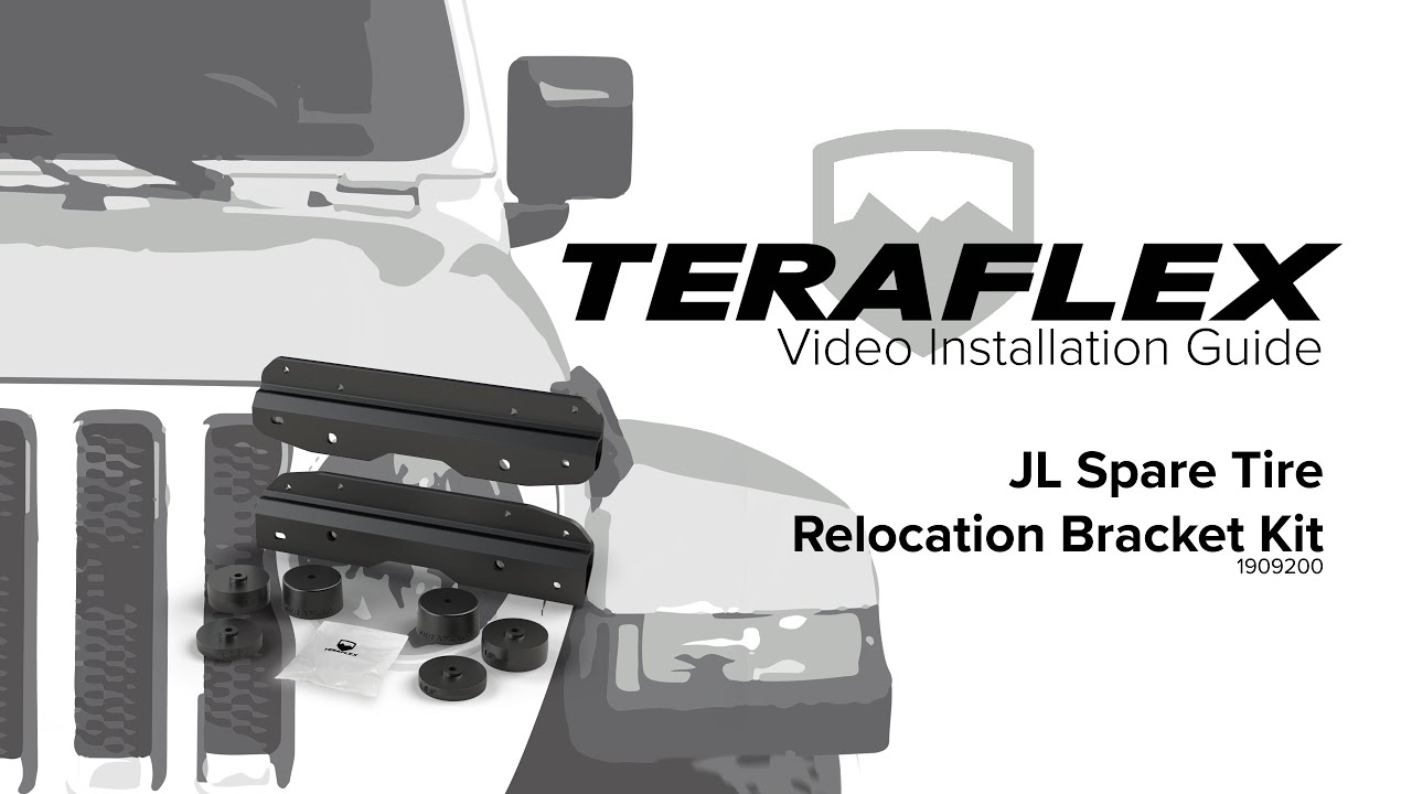 JL Spare Tire Relocation Bracket Install | TeraFlex