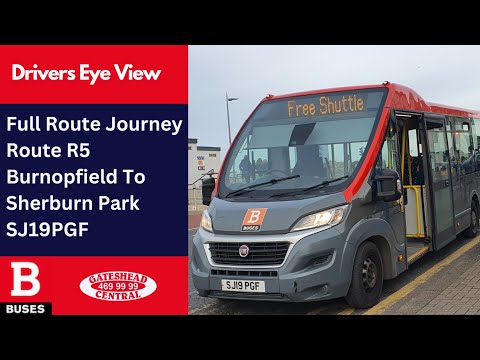 DEV: FULL ROUTE JOURNEY | Nexus Bus Route R5 - Burnopfield to Sherburn Park + Return | SJ19PGF