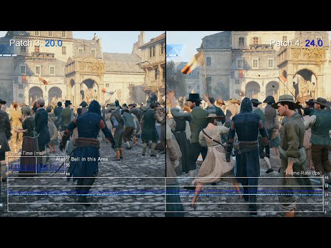 Assassin's Creed Unity PS4 : patch 4 vs patch 3