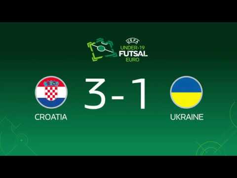 UEFA Futsal Euro U-19 / Riga 2019 - Round 3 / Group B - Croatia 3x1 Ukraine
