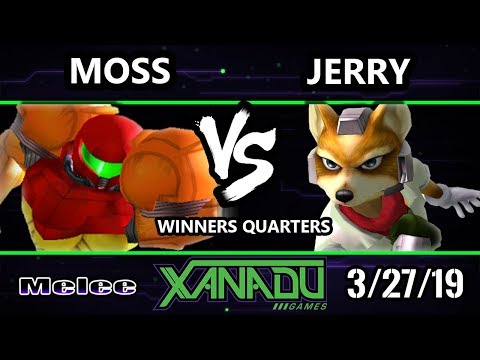 S@X 295 SSBM - Moss (Samus) Vs. Jerry (Fox) - Smash Melee Winners Quarters