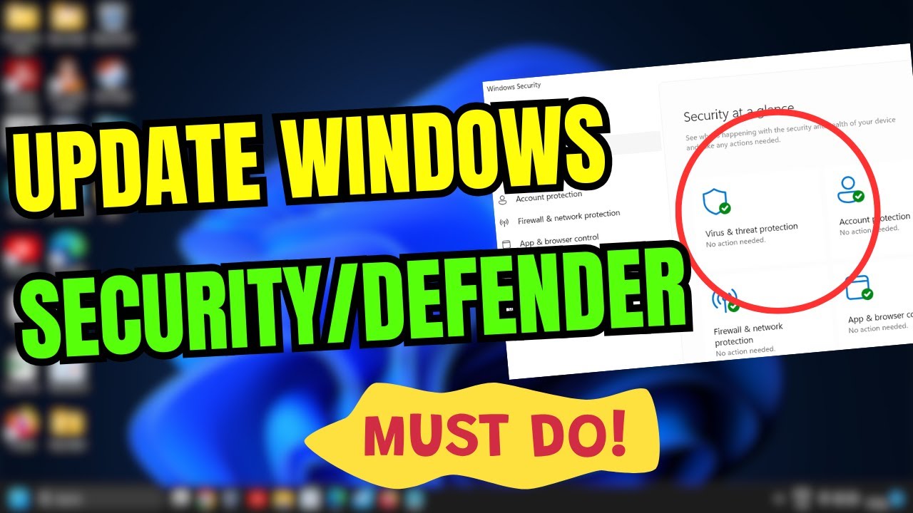 How To Update Windows Security/Windows Defender in Windows 11/10