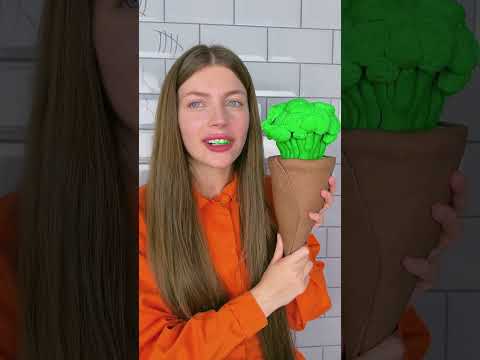 REAL FOOD 🍦🥦 VS CHOCOLATE FOOD CHALLENGE #shorts