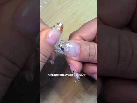 ✨ Así encapsulo glitter con moldes dual 💅