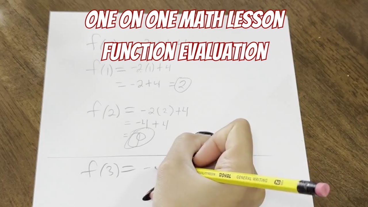 Teaching Someone Who Is Bad at Math: Function Evaluation
