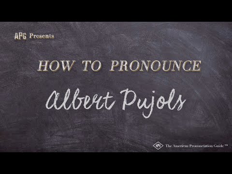 How to Pronounce Albert Pujols (Real Life Examples!)