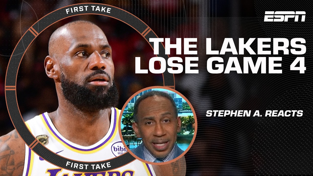 Stephen A. highlights LEBRON'S FATIGUE after the Lakers' Game 4 loss to the Rockets 🔍 | First Take