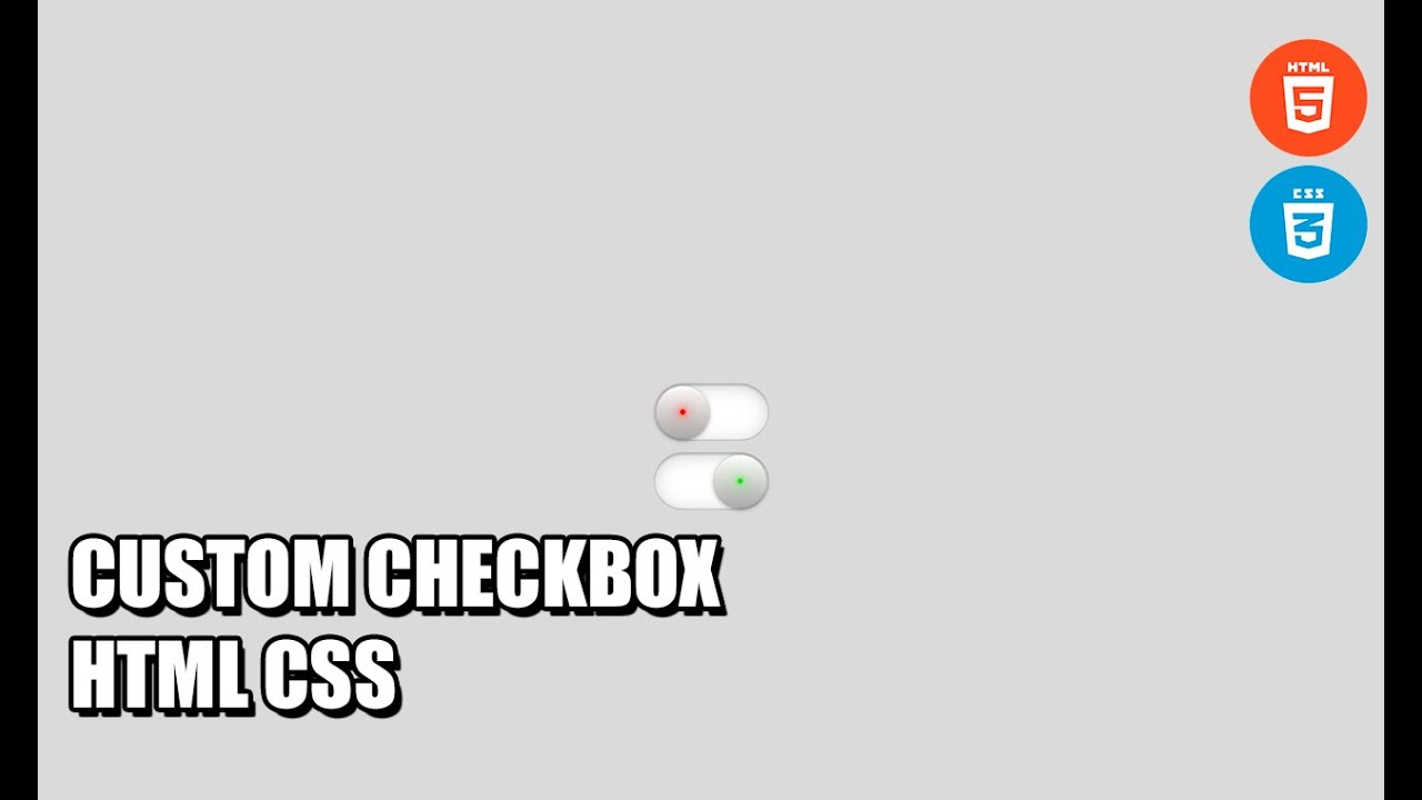 Custom Checkbox HTML CSS | How to Customize Checkbox?