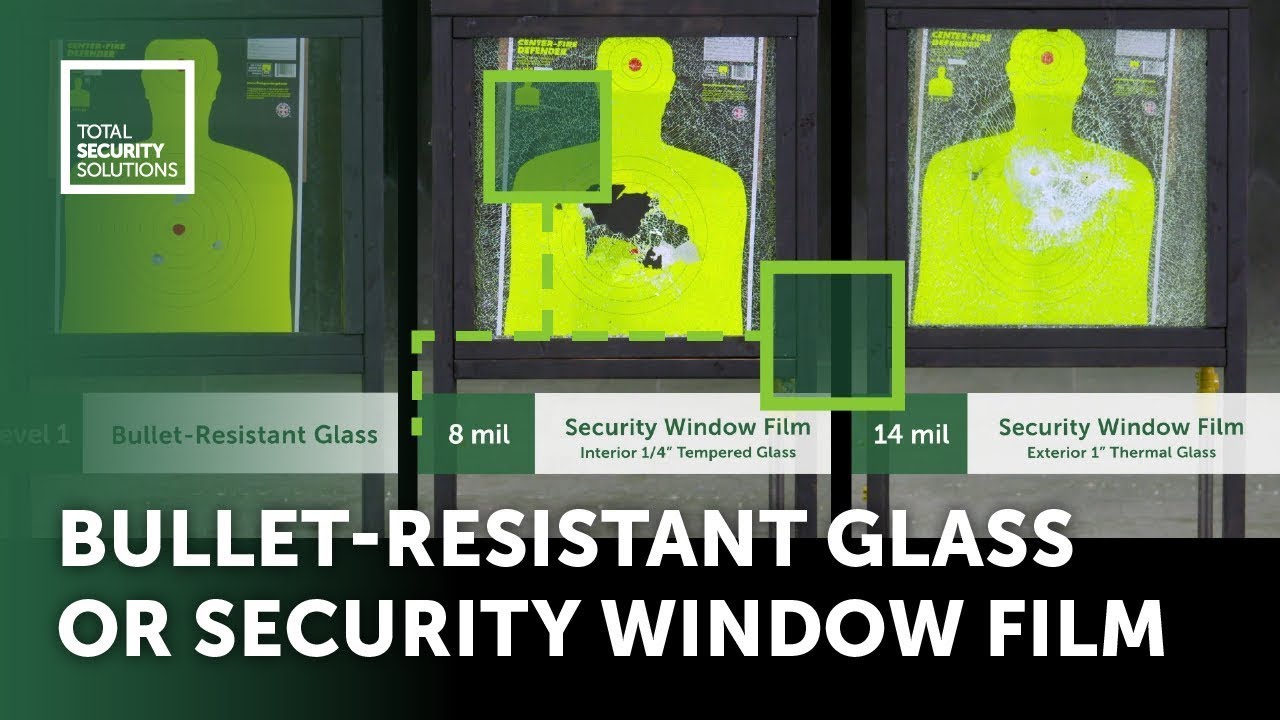 Bullet-Resistant Glass or Security Window Film? | TSS - Custom Bulletproof Systems