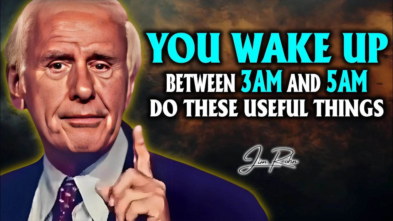 You Wake Up Between 3am And 5am, Do These Useful Things ''Must Watch'' - Jim Rohn Motivation