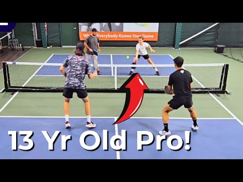 I Played a 13 Year Old Pickleball Prodigy for $1000 (5.5+ Pickleball Gold Medal Match)