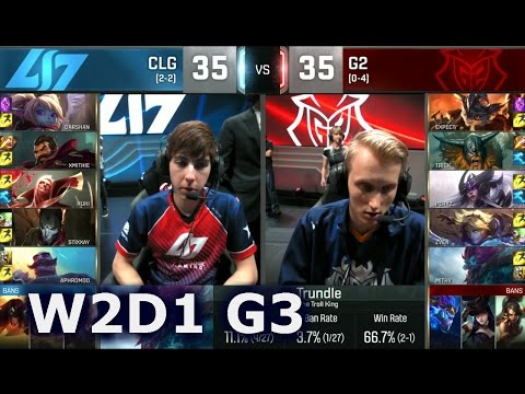 CLG vs G2 - Worlds 2016 W2D1 Group A | LoL S6 World Championship Week 2 Day 1 G2 eSports vs CLG