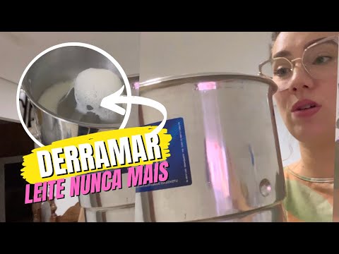 Como ferver leite e não derramar no fervedor inderramável