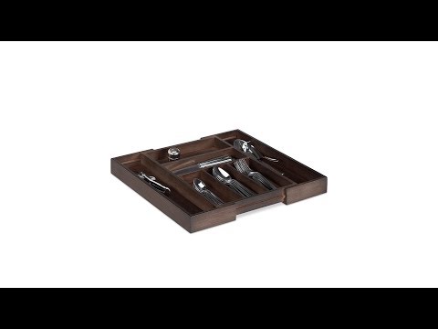 Range-couverts Bambou Marron Extensible Marron - Bambou - Bois manufacturé - 48 x 5 x 46 cm