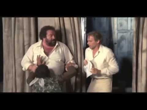 Bud Spencer e Terence Hill - Bud Spencer insegna lo schiaffone con eco a Bastiano