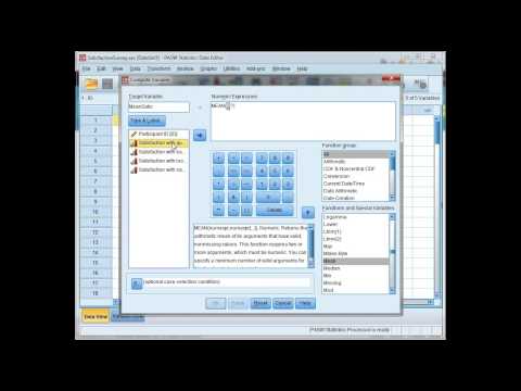 Compute a mean score in SPSS
