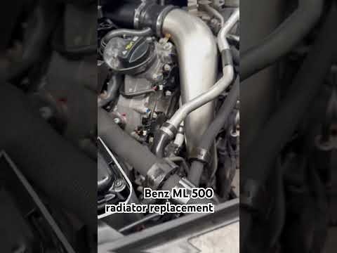 Mercedes-Benz ML 500 V8 W166 radiator replacement