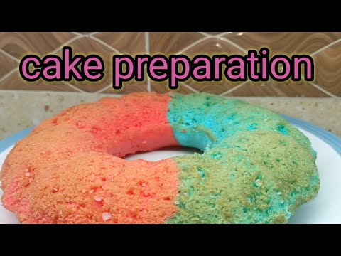 New colours new Methode cake //yumna foods.