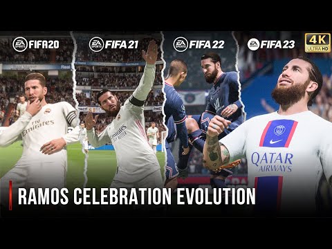 Sergio Ramos Celebration Evolution In FIFA | 20 - 23 | 4K 60FPS