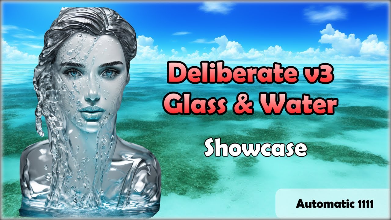 Glass & Water with Deliberate v3 - Stable Diffusion (Automatic 1111)