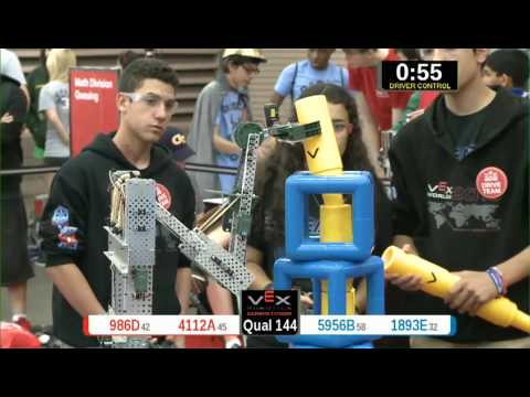 2015 VRC Math Q144 - 986D 4112A vs 5956B 1893E - 80 to 77 - VEX Worlds 2015 - Math Division