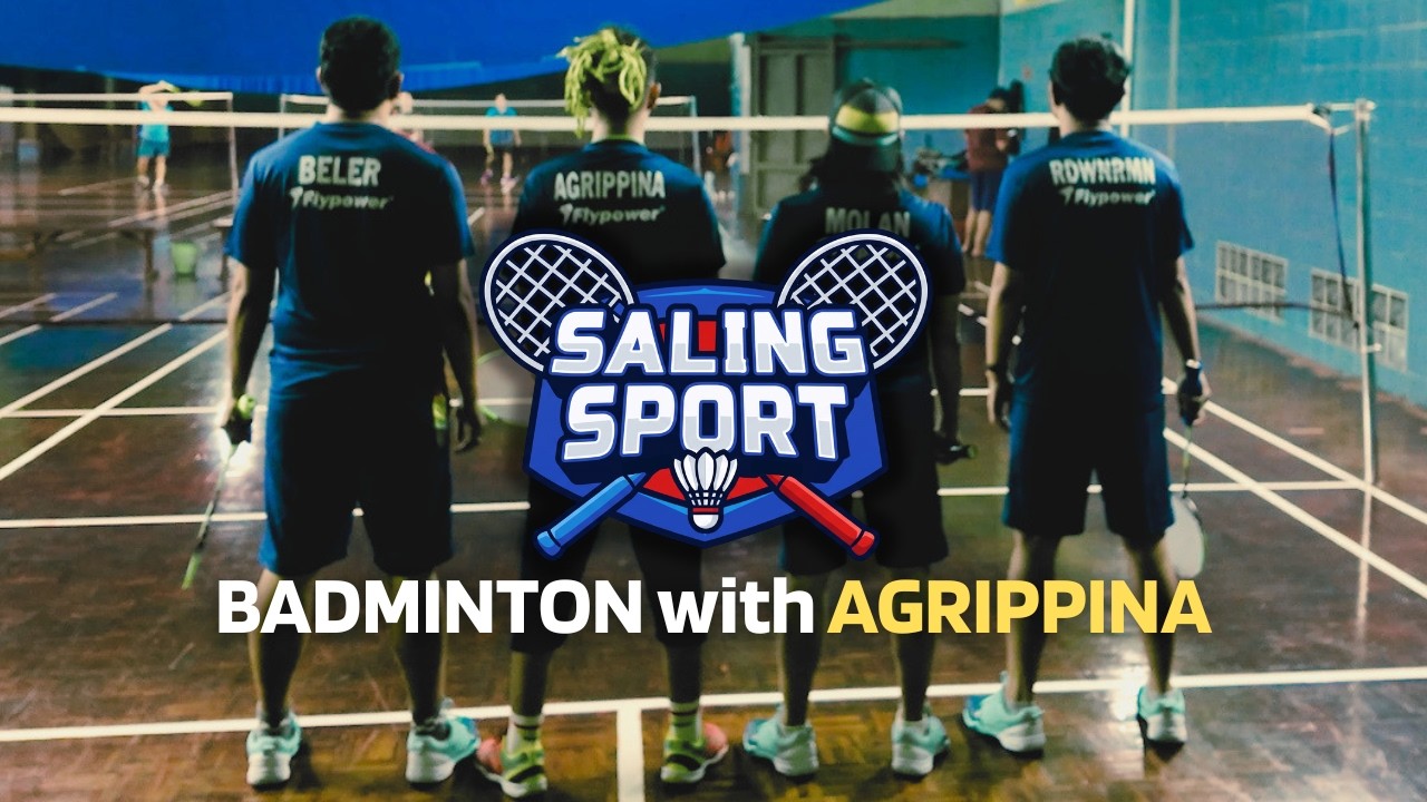 SALING SPORT BADMINTON MEMPERSEMBAHKAN PERTANDINGAN 3 MAMANG-MAMANG SALING SEMPROT VS 1 AGRIPPINA