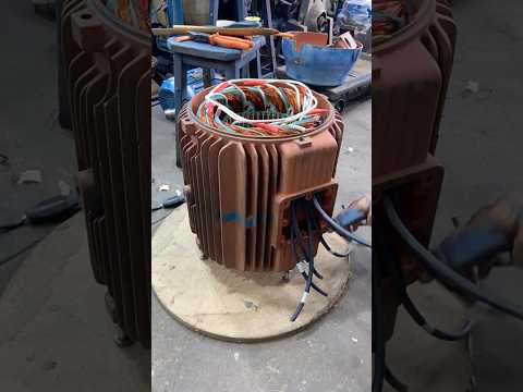 ✨Rebobinamento Completo de Motor 60CV (1700 RPM) – Passo a Passo Dinâmico! ⚡? #weg