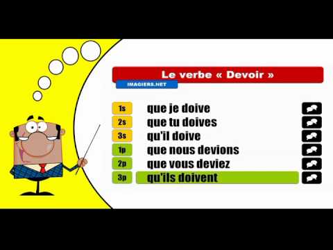 Je conjugue les verbes # Devoir = Subjonctif Présent