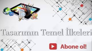 Web Tasarım Dersleri #3 Tasarım Temelleri 2016-2017 Müfredat